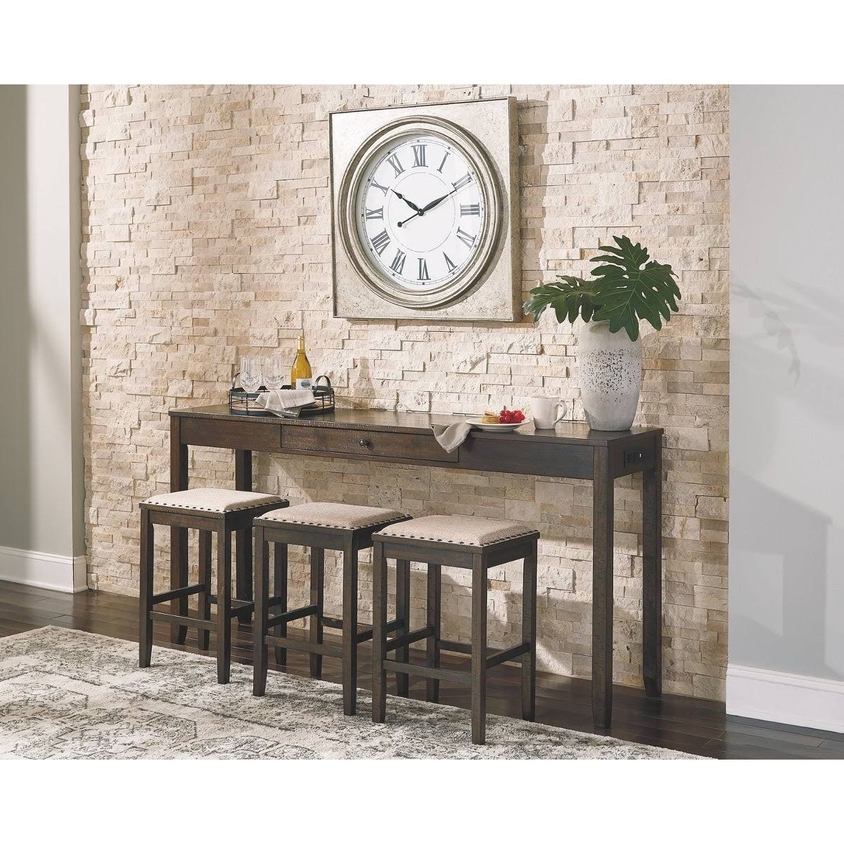 Rectangular 4 Piece Counter Height Dining Table E91971