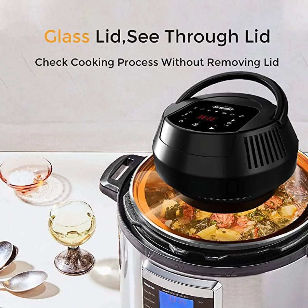 Air Fryer Lid for Instant Pot 6 Quart & 8 Quart B939398
