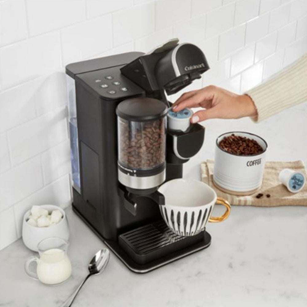 Grind and Brew Single-Serve Coffeemaker Bundle with 3 Single Serve Brew Cups of Coffee F31652