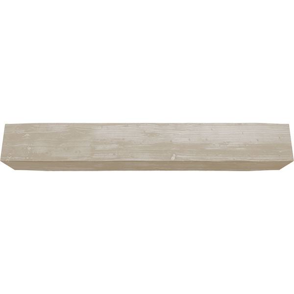 Sandblasted Faux Wood Fireplace Mantel, White Washed X400394