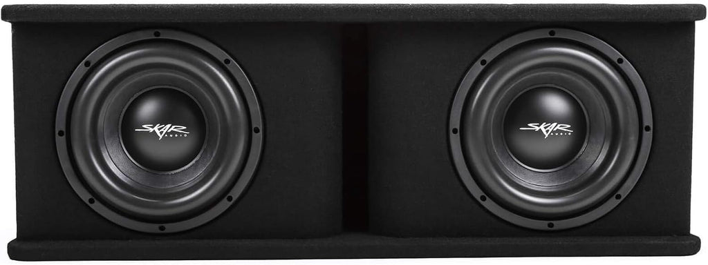 Dual 8" 1,400 Watt Subwoofer Bass Package with Loaded Enclosure and Amplifier T16092