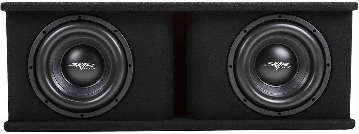 Dual 8" 1,400 Watt Subwoofer Bass Package with Loaded Enclosure and Amplifier T16092