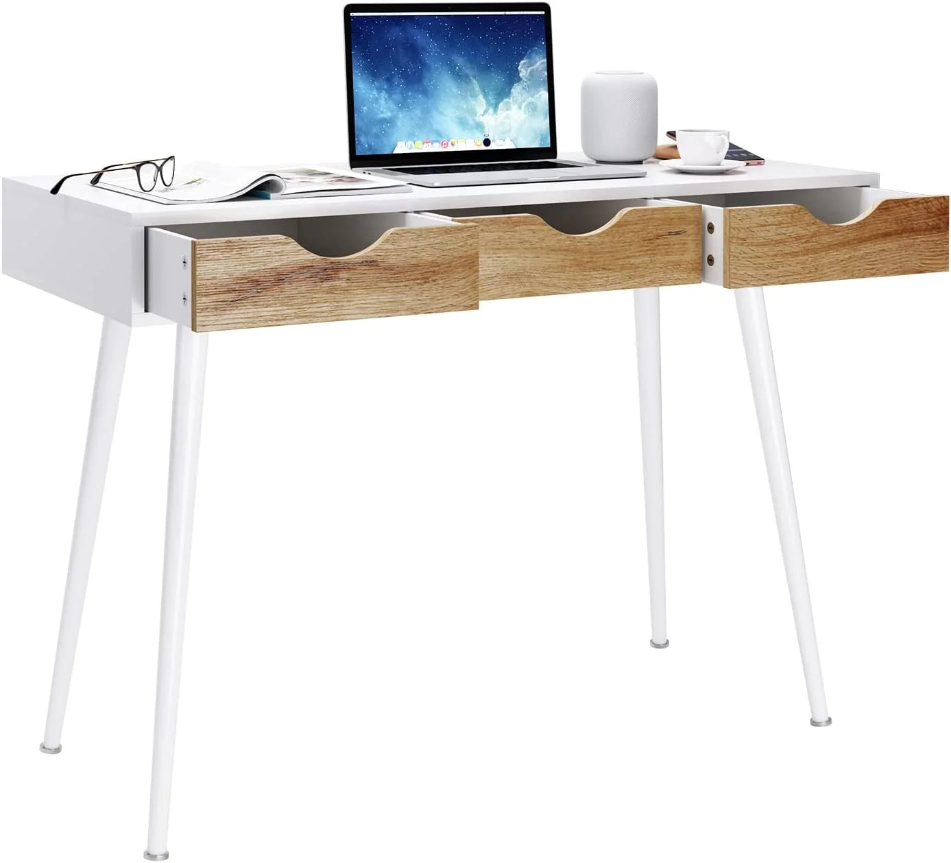 Computer Desk with 3 Drawers, 43 Inches X618