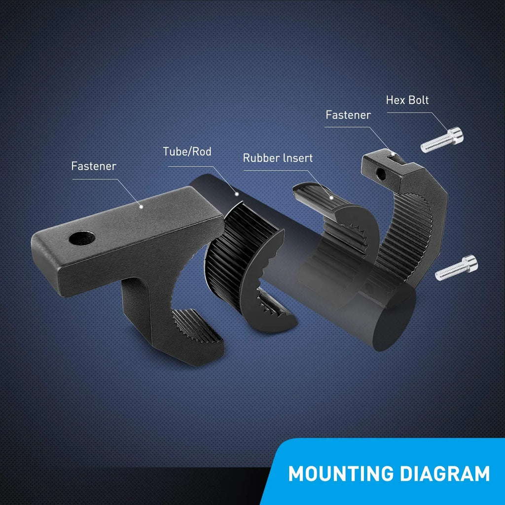 4PCS Mounting Bracket Kit LED Light Bar Tube Clamp Holder G95977