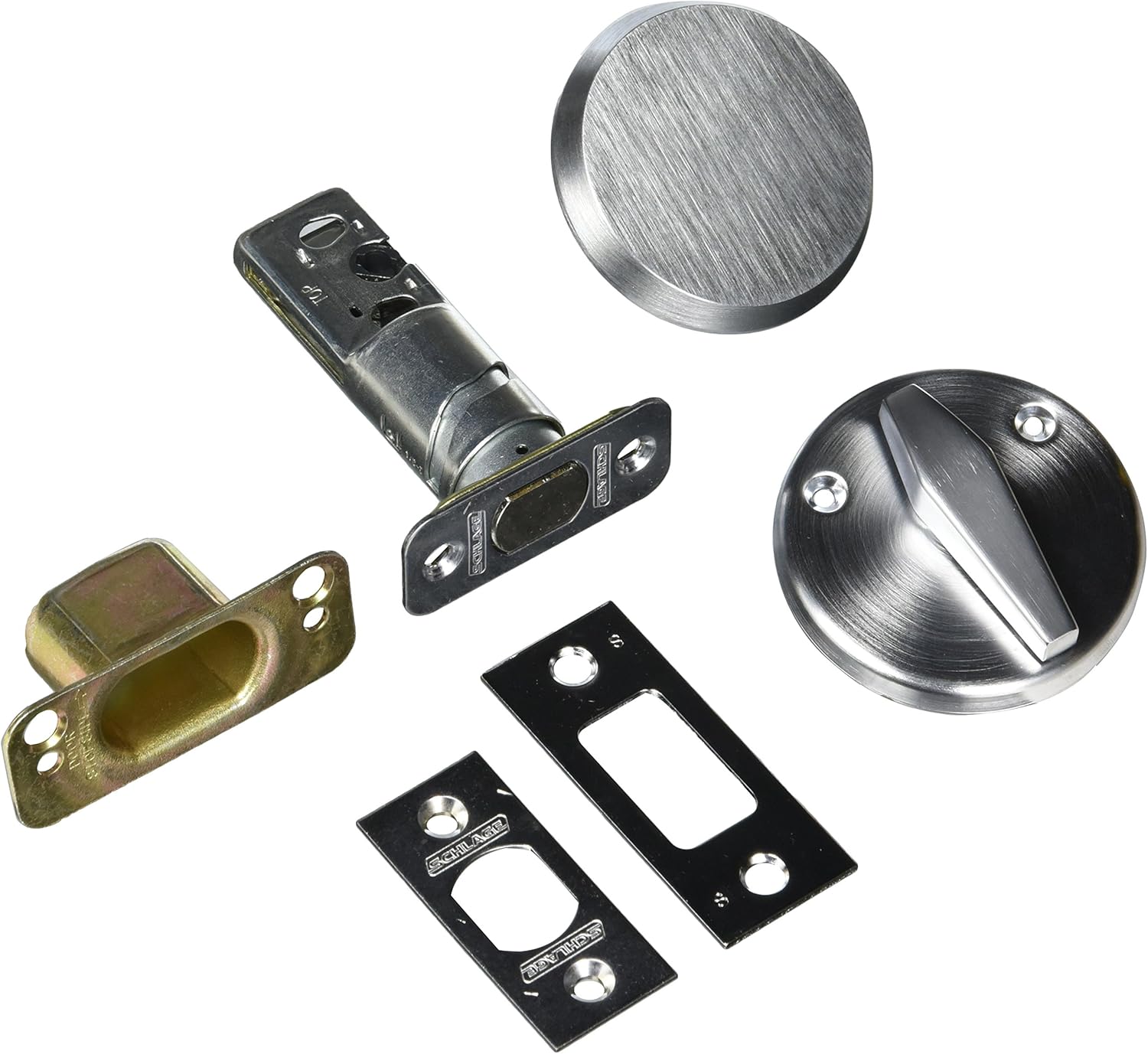 Satin Chrome One Sided Deadbolt Pack of 2 C100