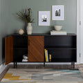 58-Inch TV Console (Black / Acorn Bookmatch) L178176
