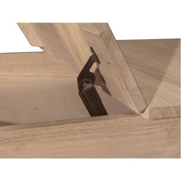 Unfinished Kids' Storage Table with Lift Top J1110