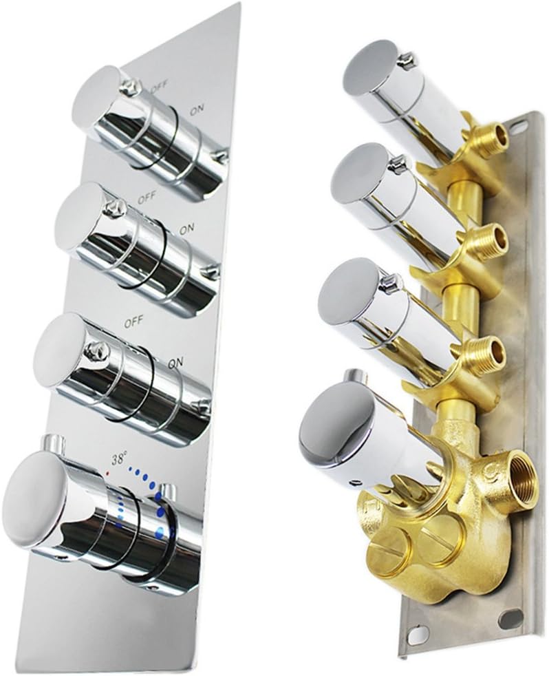 Chrome Brass Thermostatic Shower Valve F524