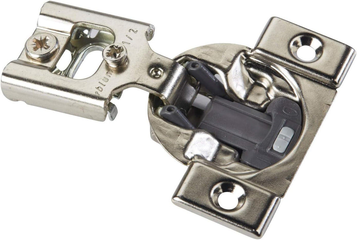 Silver-Finished Metal Self-Closing Cabinet Hinge (Case of 50) H732
