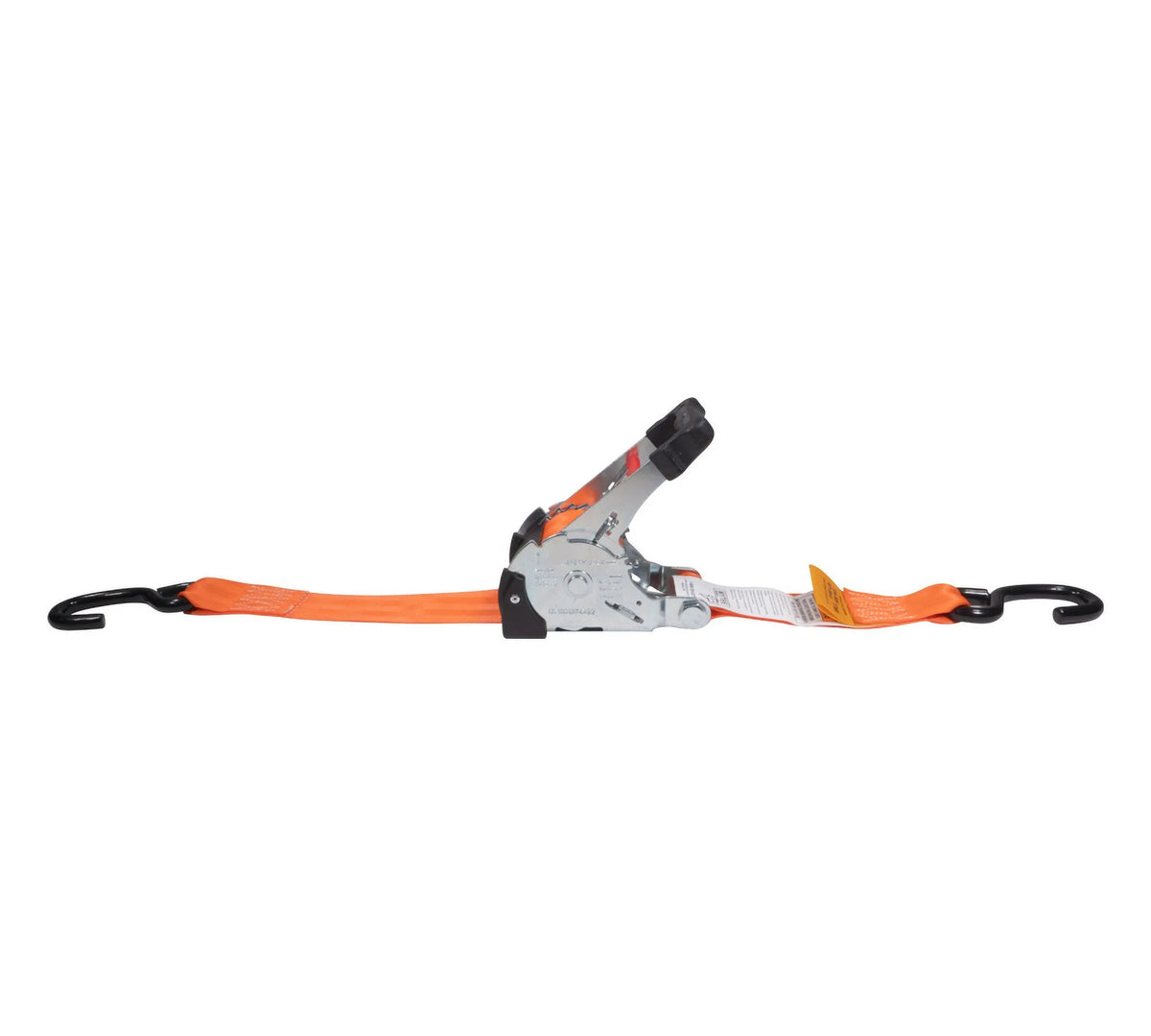 Orange 2" x10' Auto Retract Ratchet Straps with Zinc Coated S Hook Tiedowns T252