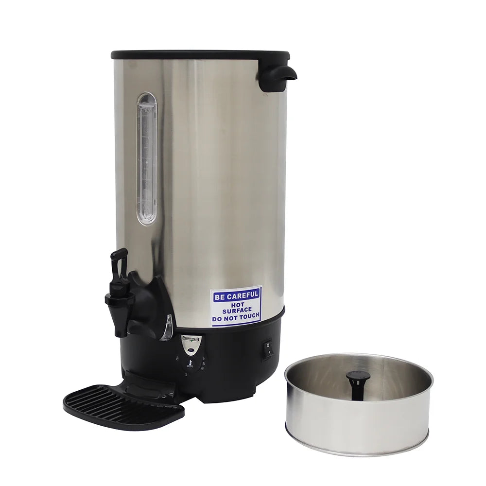 9.7L Stainless Steel Hot Coffee Dispenser Water Boiler Kettle M335621