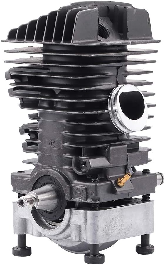 46MM Cylinder Piston Assembly with Spark Plug for Gas Chainsaw Pack of 2 O4527