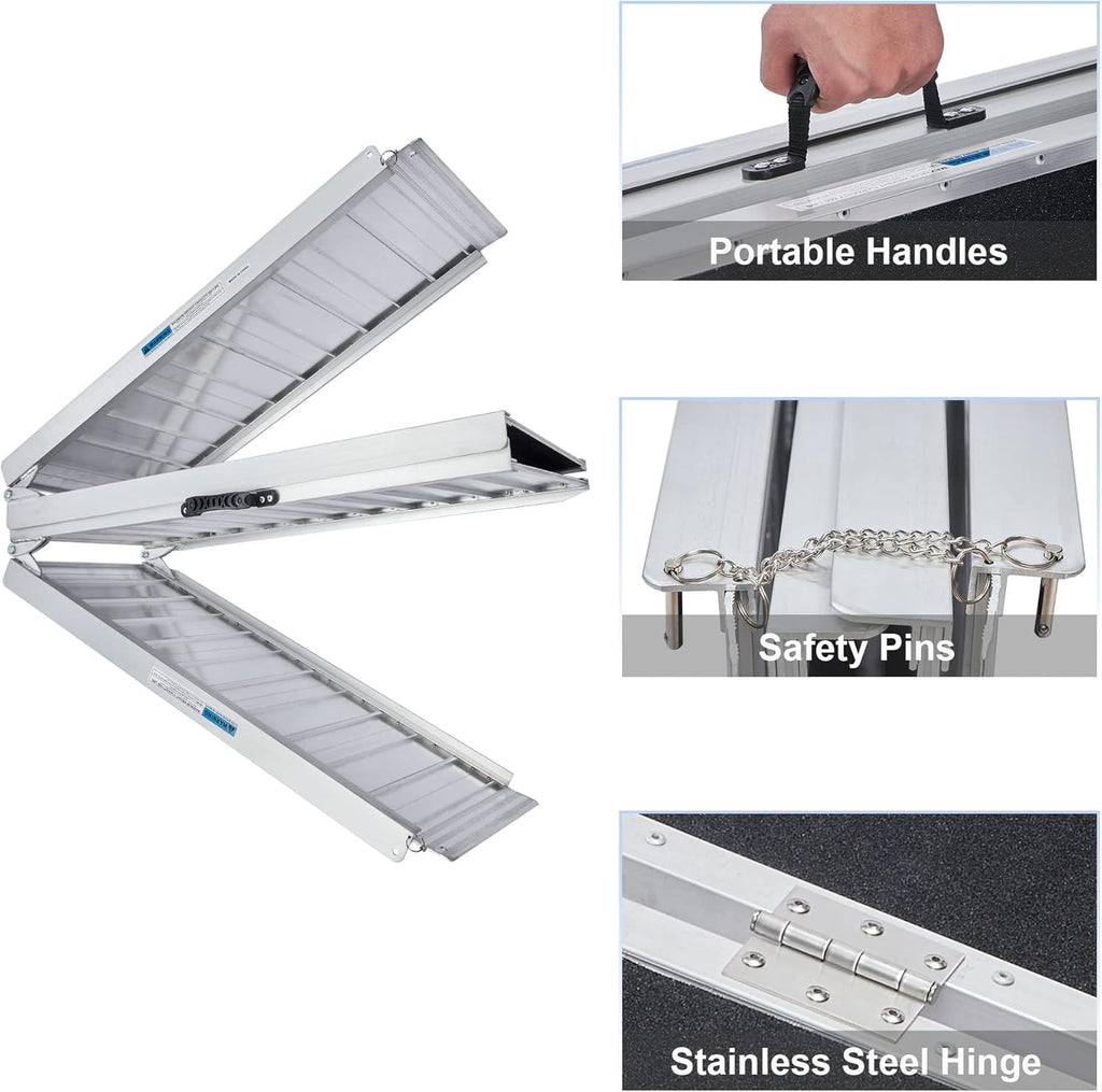 6FT Aluminum Wheelchair Ramp J8405
