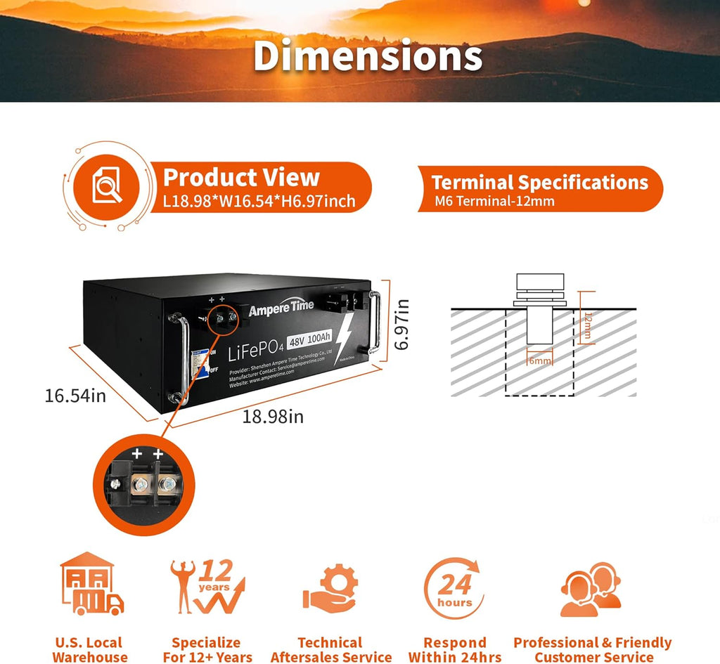 12V 200Ah Plus Lithium LiFePO4 Battery with 200A BMS S23814