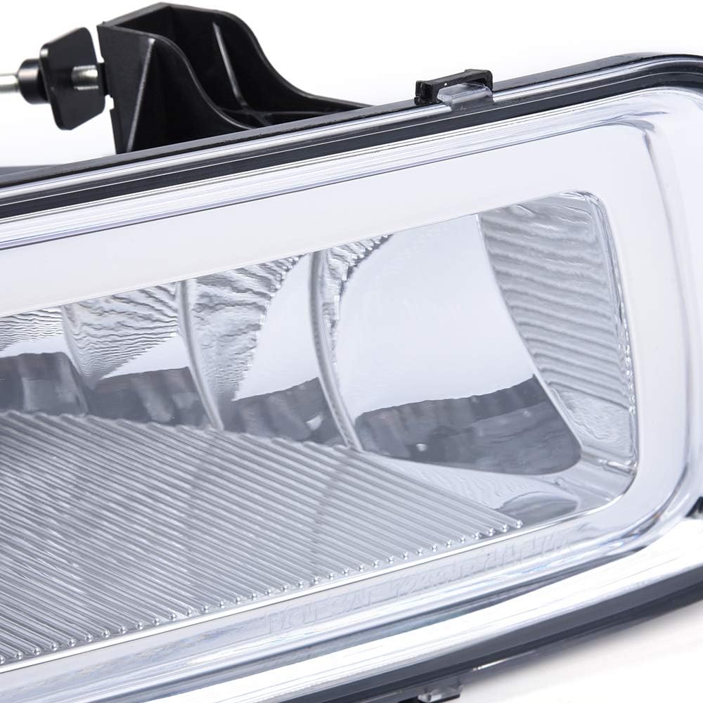 1Pair Front Bumper Fog Lights Clear Lens Pack of 2 T208685