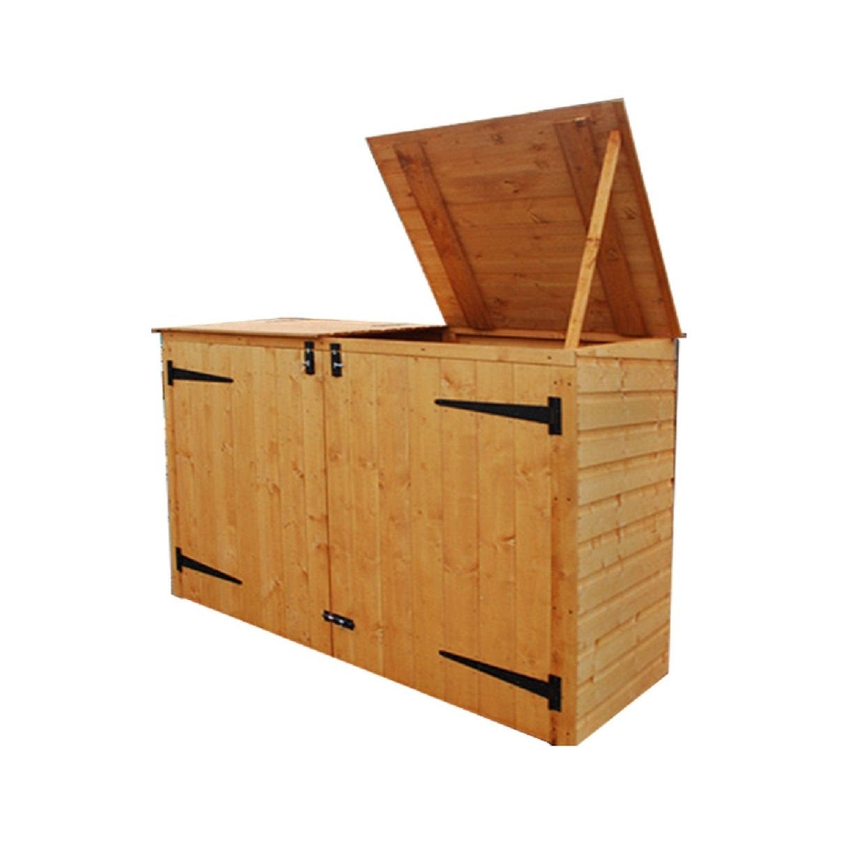 Double Garbage Can Storage Shed H62825