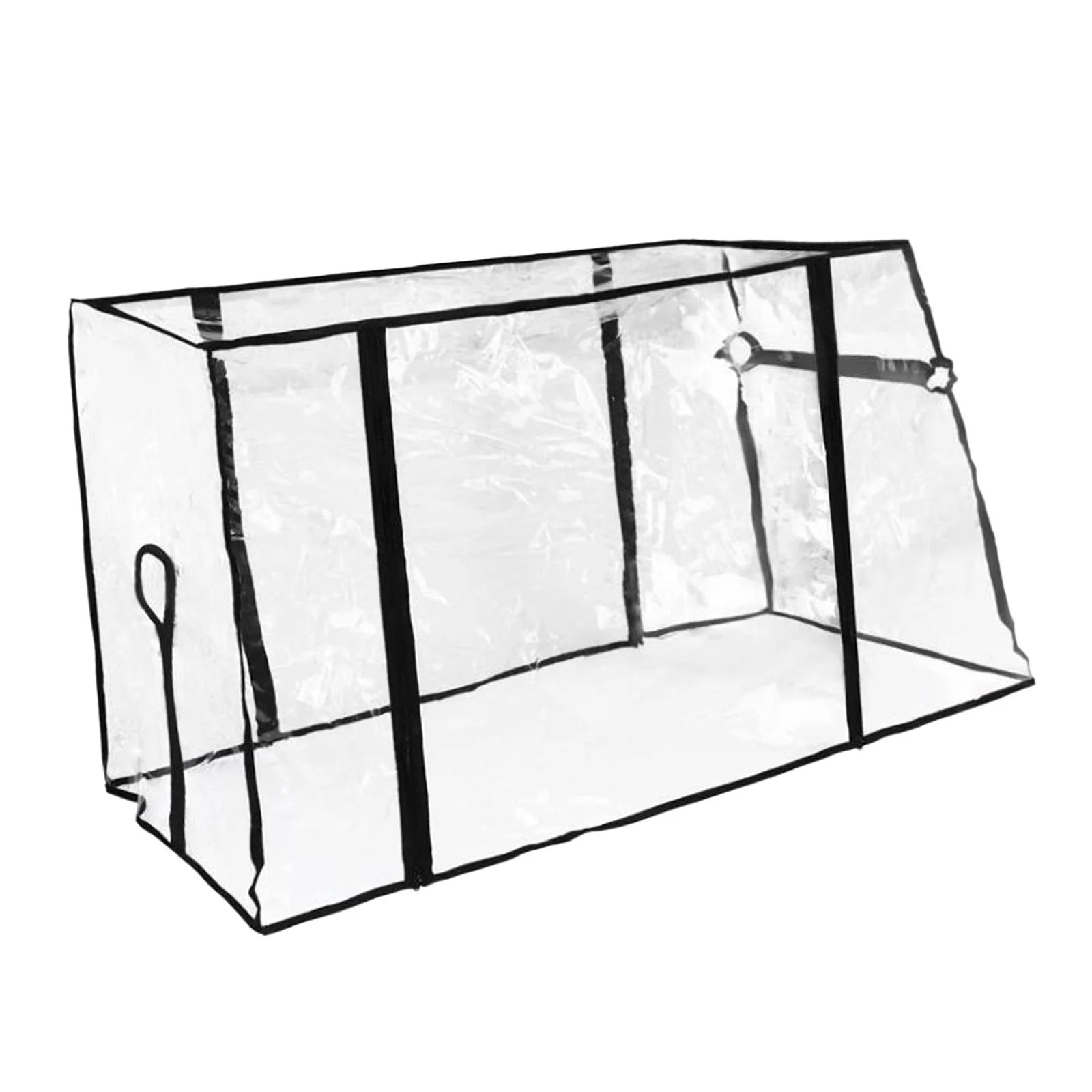 Collapsible Wagon Cart Waterproof Cover Canopy Transparent PVC 33x15.7x27.6inch Portable Dustproof Rainproof A53580