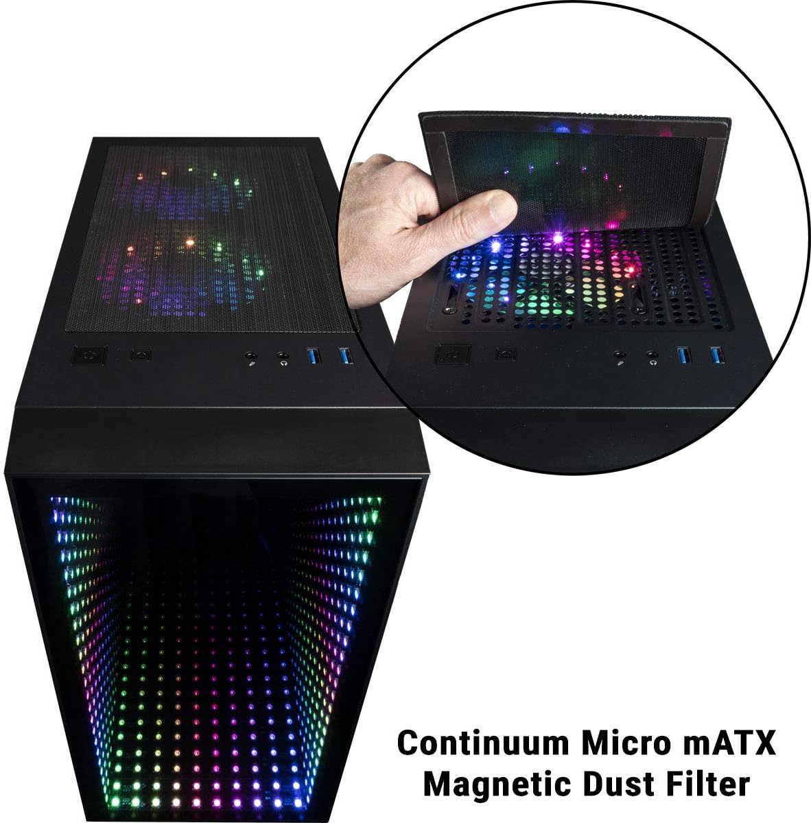 Micro Gaming PC with AMD Ryzen 5 PRO 4650G, 16GB RAM, 512GB NVMe SSD + 1TB HDD, 500W PSU, AC WiFi O858113