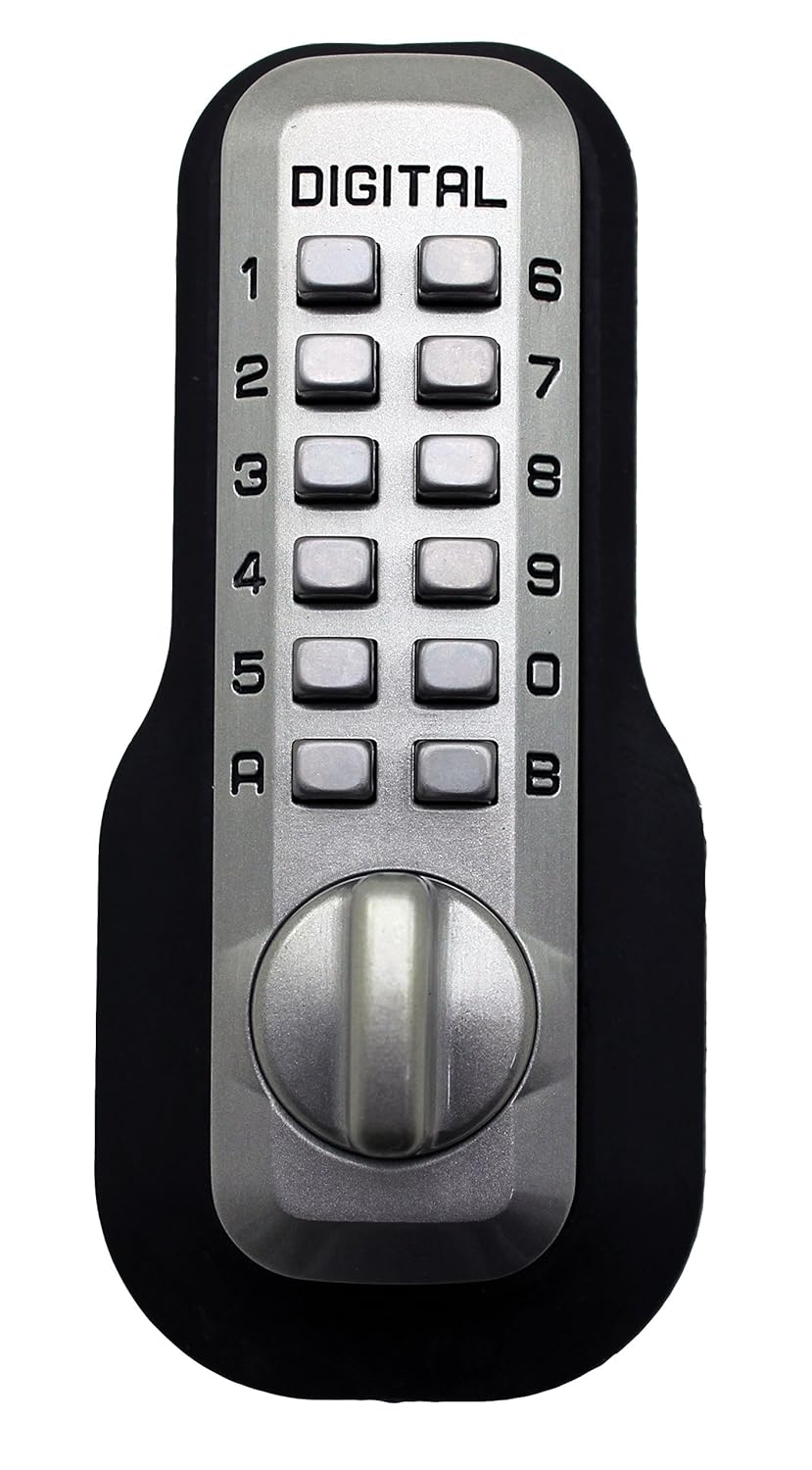 Satin Nickel Finish Keyless Entry Deadbolt Door Lock P4272