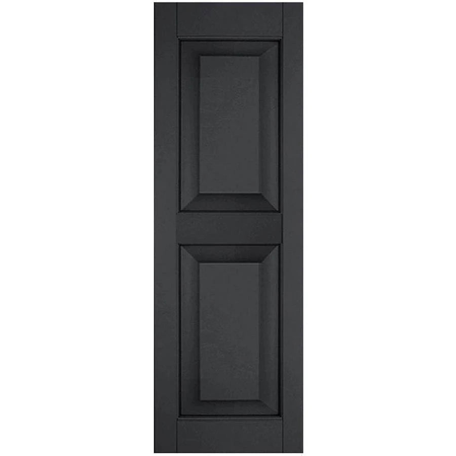 Black Raised Panel Shutters Pair L34524