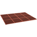 Red Grease-Resistant Rubber Anti-Fatigue Floor Mat F8801