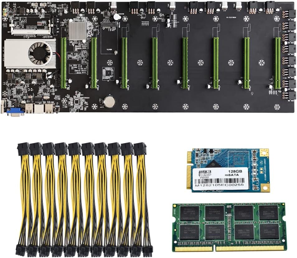 Mining Motherboard with 8 GPU Slots R9185