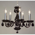 5-Light Candle Style Chandelier with Crystal J4713
