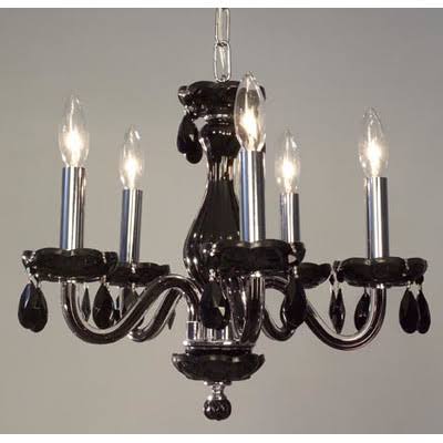 5-Light Candle Style Chandelier with Crystal J4713