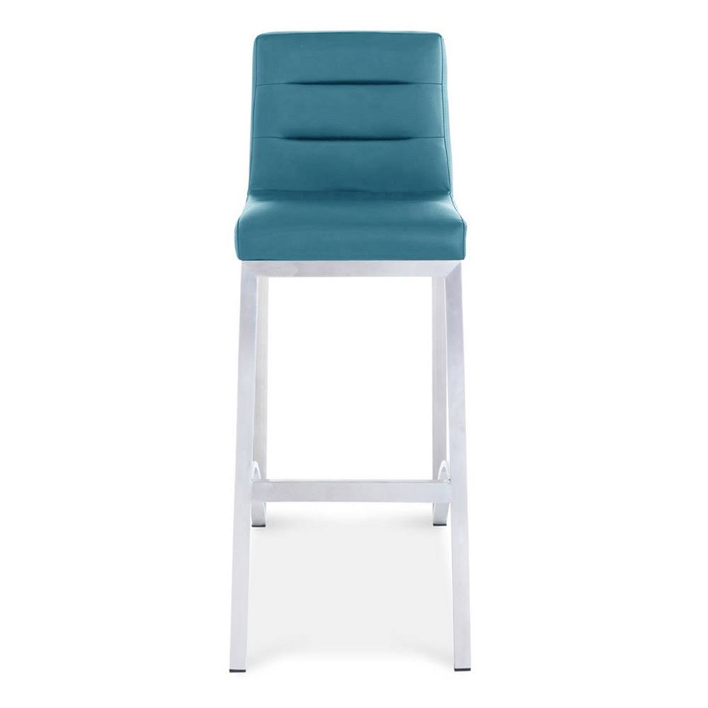 Teal Bar Stool with Metal Base W204763
