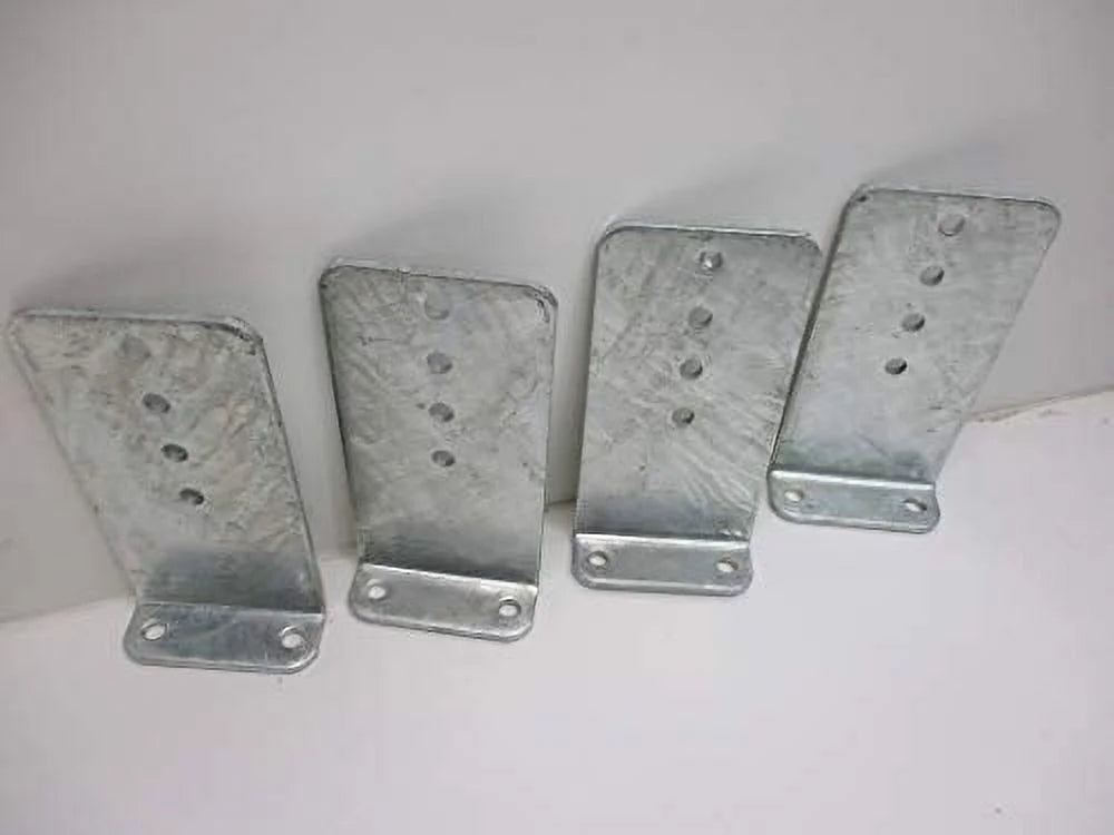 5" by 10" Galvanized Pontoon Boat Trailer Bunk Bolster L Brackets J24697
