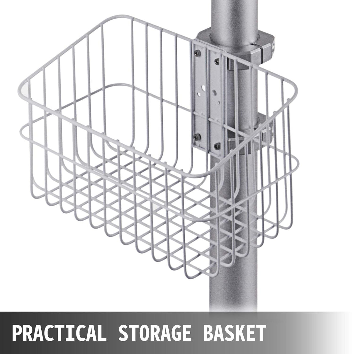 Mobile Trolley Cart Height Adjustable Rolling Desktop Cart with Large Tabletop X117
