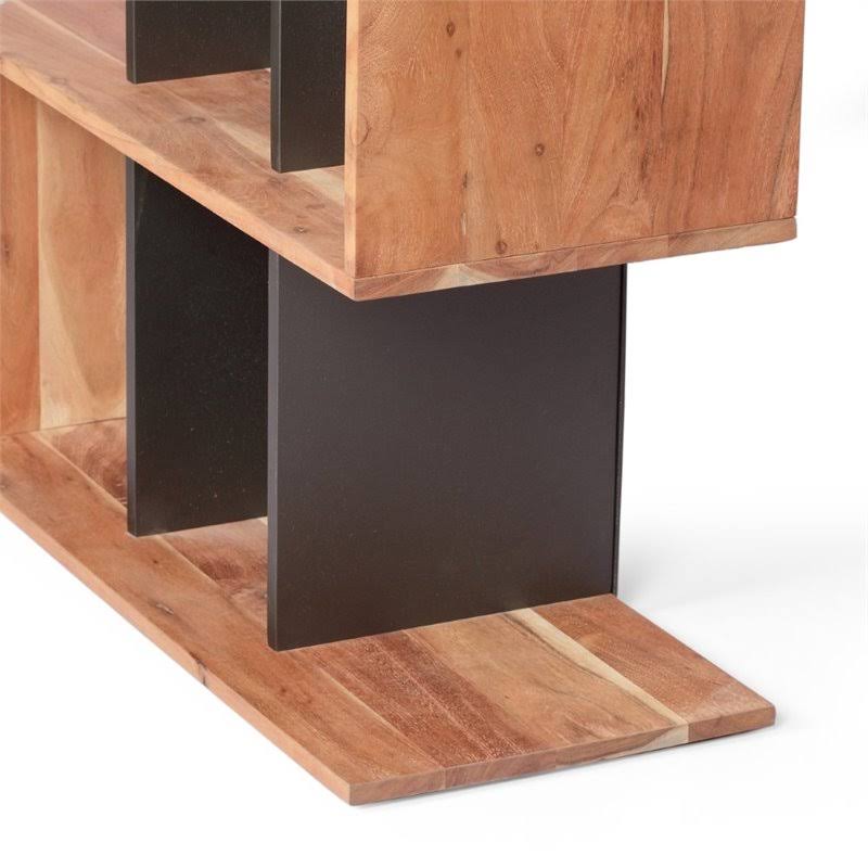 Natural Acacia Wood Bookcase F105