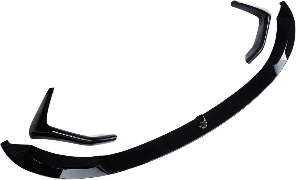 ABS Gloss Black Front Bumper Spoiler Splitter Q70176