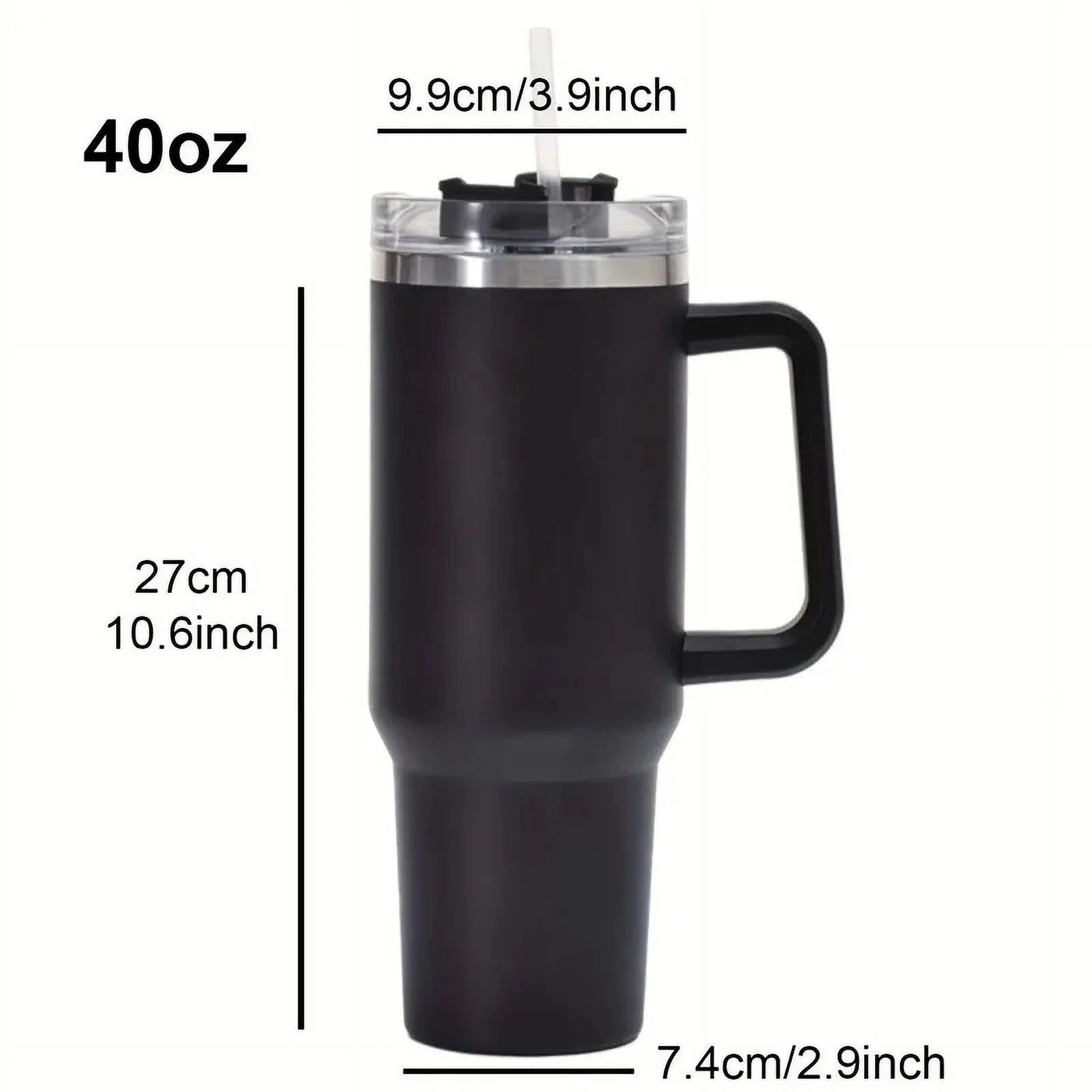 Green 1200ML 304 Stainless Steel Insulated Water Bottle with Handle Straw Q973116