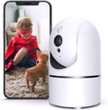 2K Indoor Baby Monitor Camera with Motion Detection, Two-Way Audio, IR Night Vision, Pack of 2 C742159