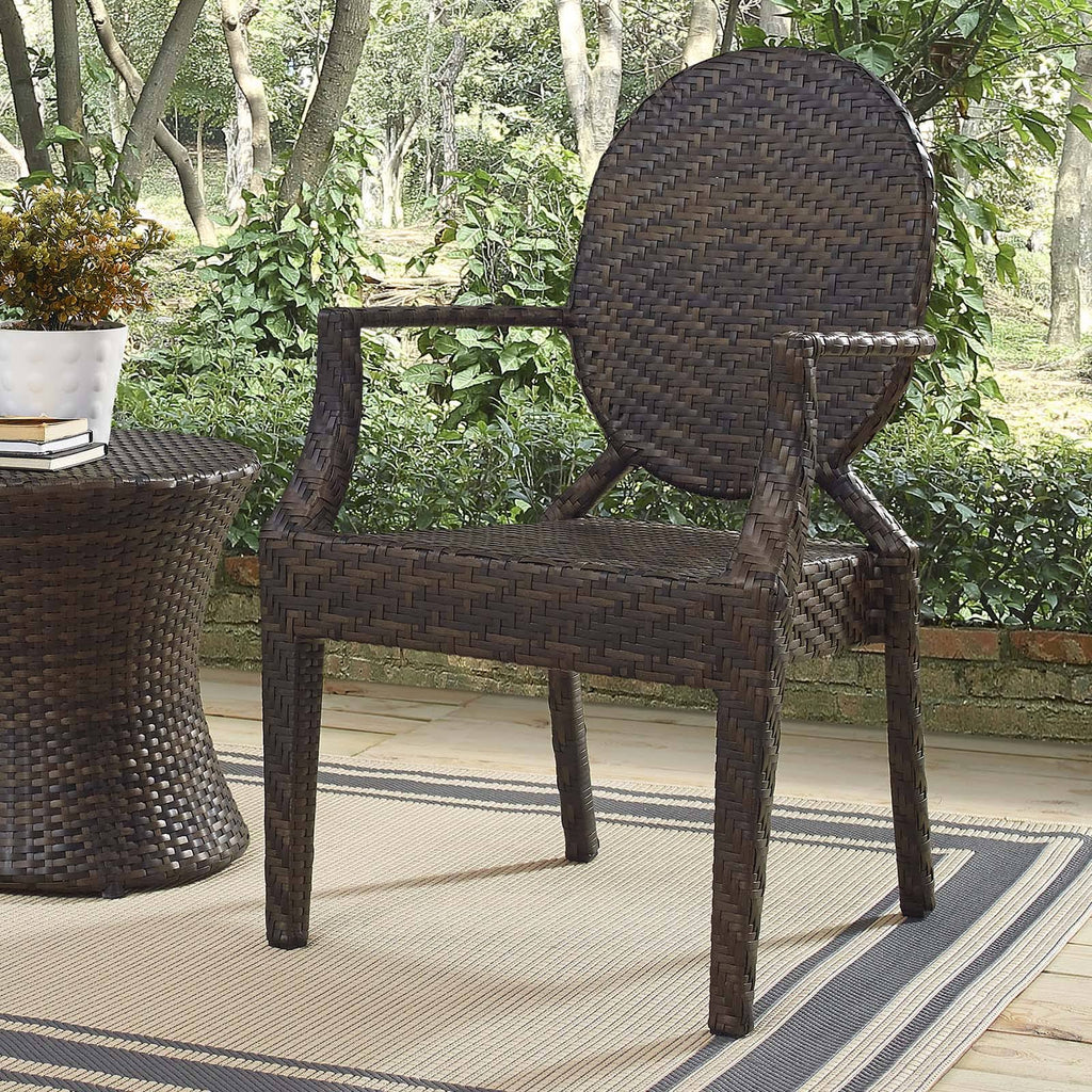 Brown Dining Patio Armchair F523