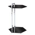 Black and Chrome Side Table L790969
