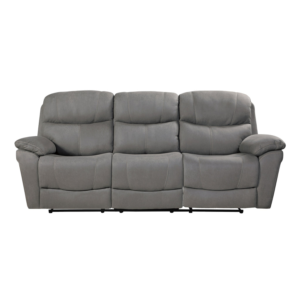 Grey Double Reclining Sofa F1948