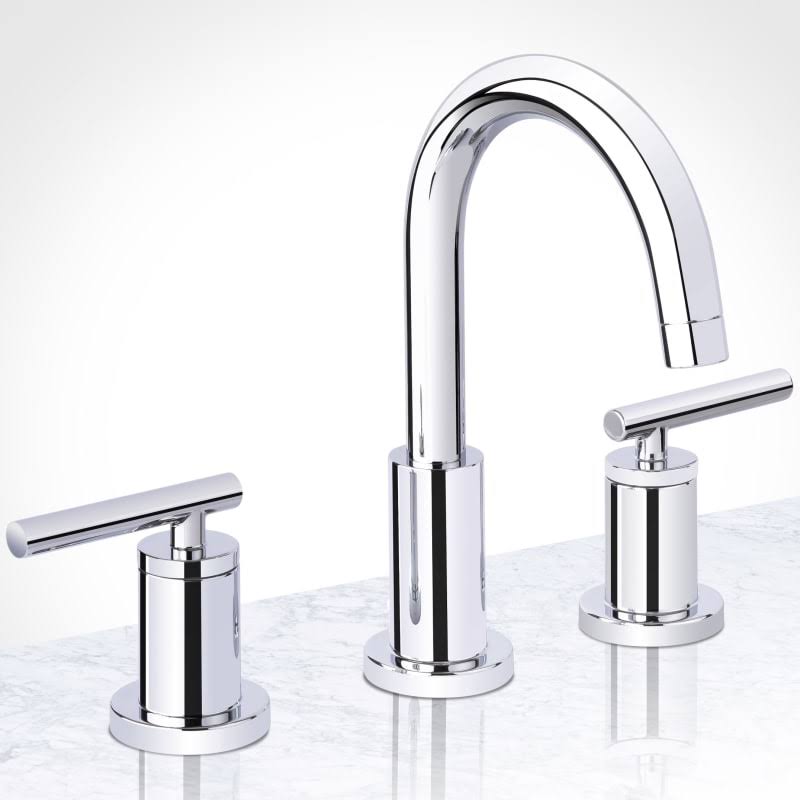 Polished Chrome Widespread Bathroom Faucet M353