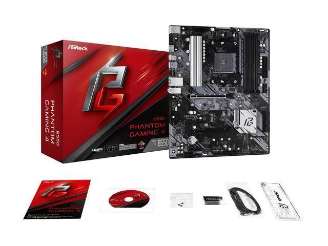 ASRock B550 Phantom Gaming 4 AMD AM4 ATX Motherboard E191