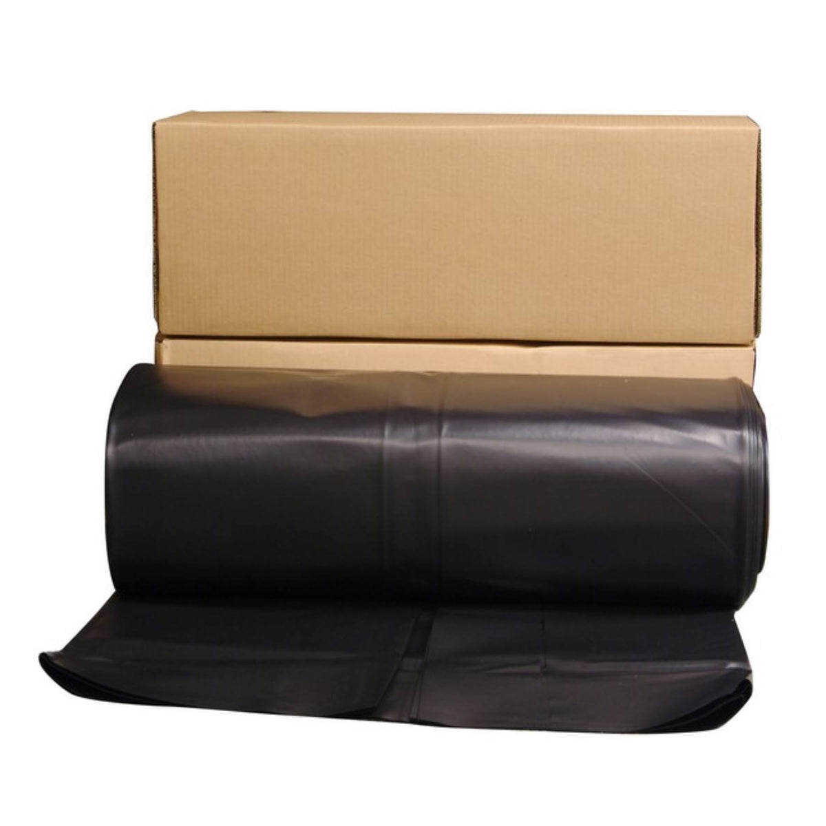 40 x 100 ft 6 ml Polyethylene Black Plastic Sheeting W343