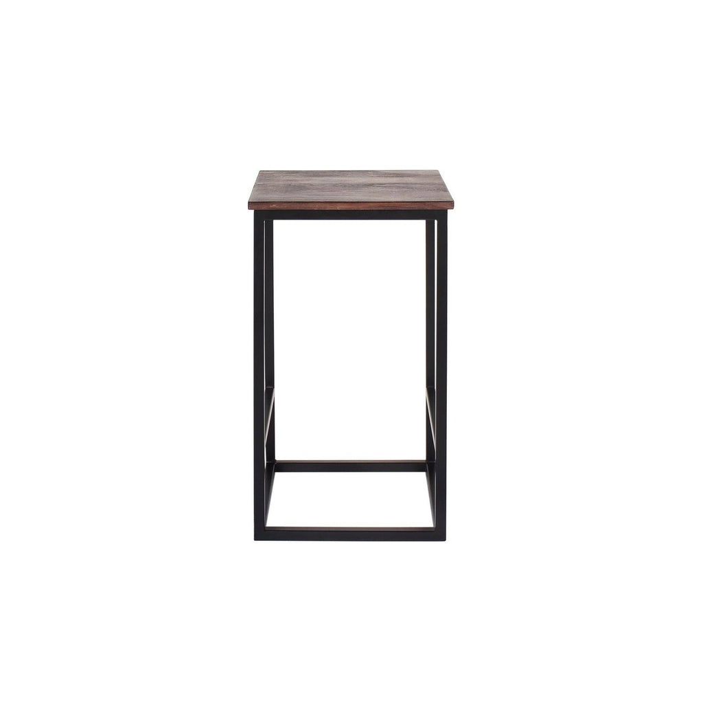 Brown Iron Rosewood Counter Stool O37259
