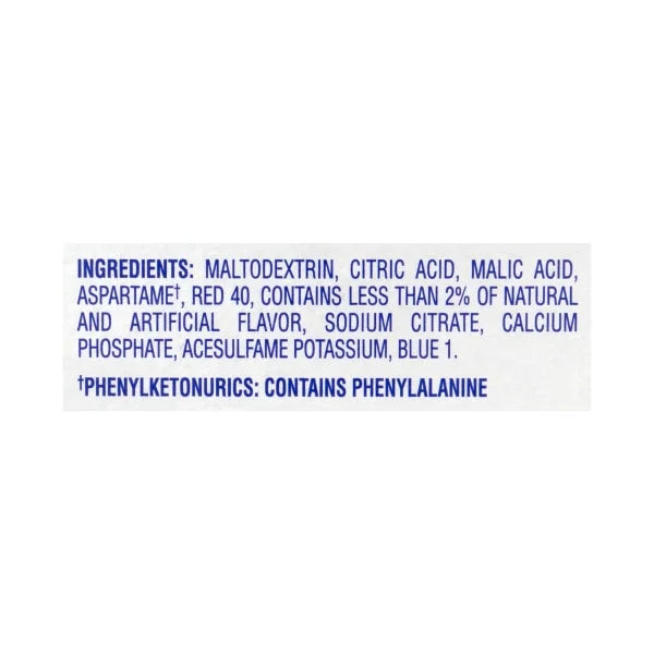 Sugar-Free Raspberry Ice Drink Mix, 30 Packets, Pack of 2 P526126
