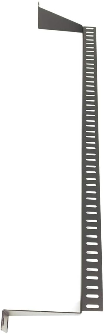 2 Pack 1U Horizontal 19-Inch Rack Mount Cable Management Support Bar Bracket Panel Black G95016