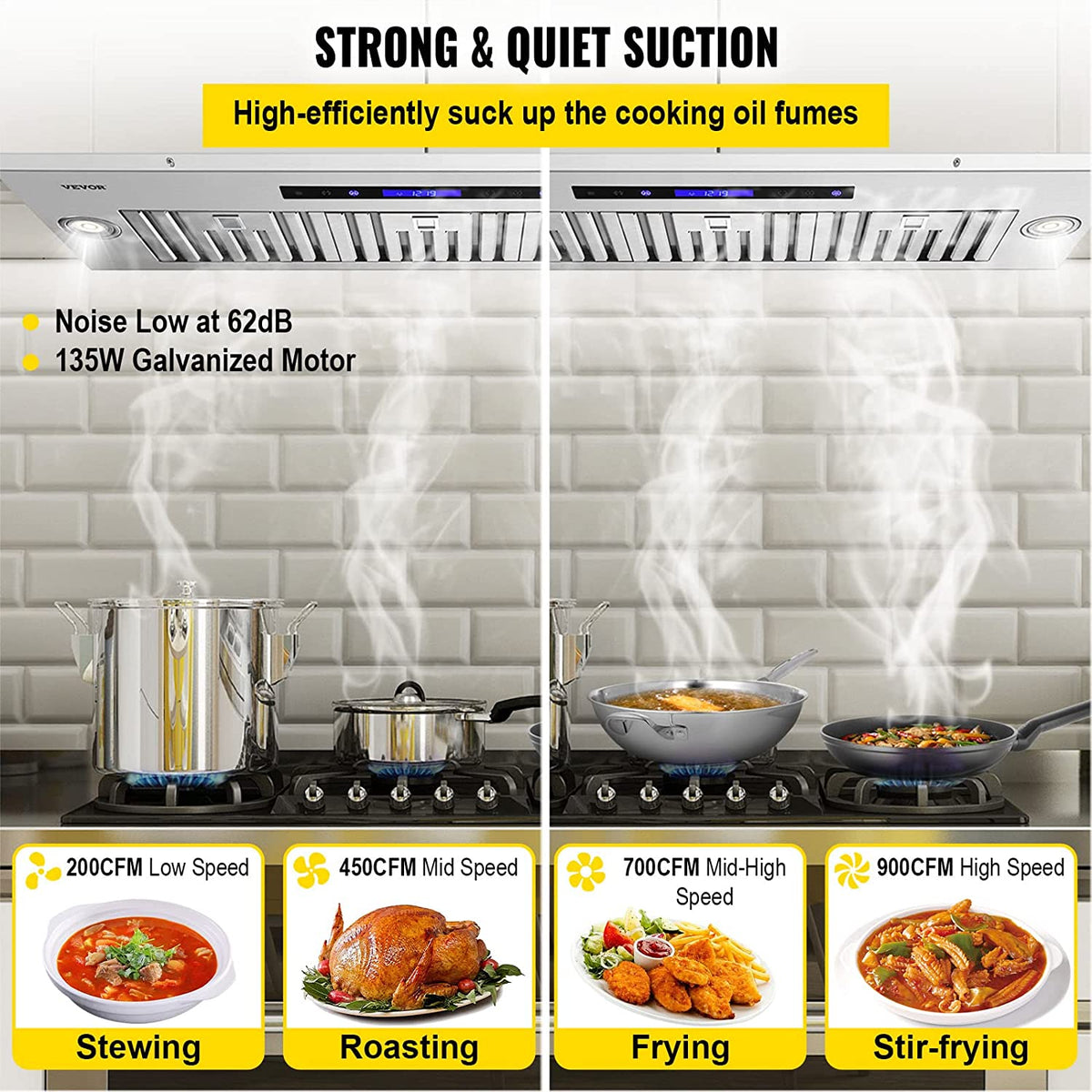36 in. Stainless Steel Built-in Range Hood with Remote Control I1815