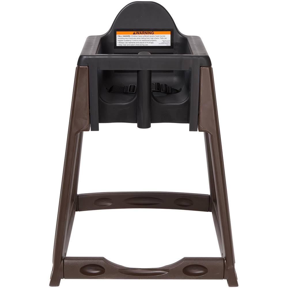 Brown High Chair with Black Seat Q82919