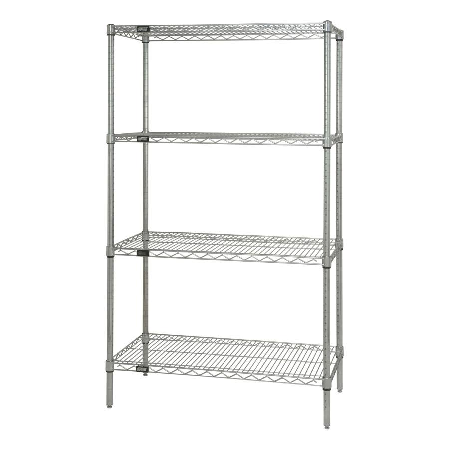 Chrome Wire Shelving Unit V3474