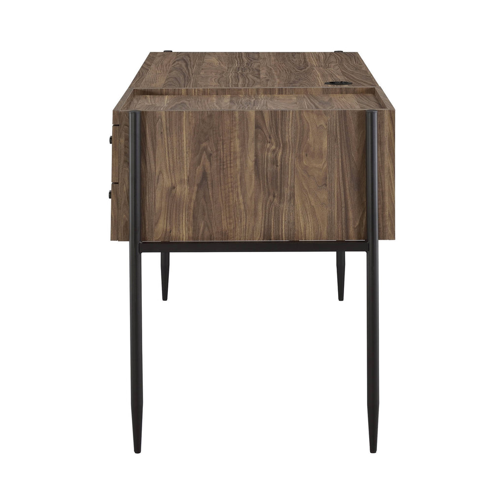 Aged Walnut 3-Shelf Bookcase U872