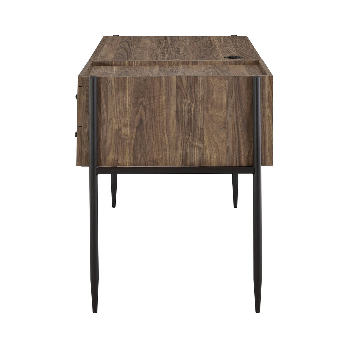 Aged Walnut 3-Shelf Bookcase U872