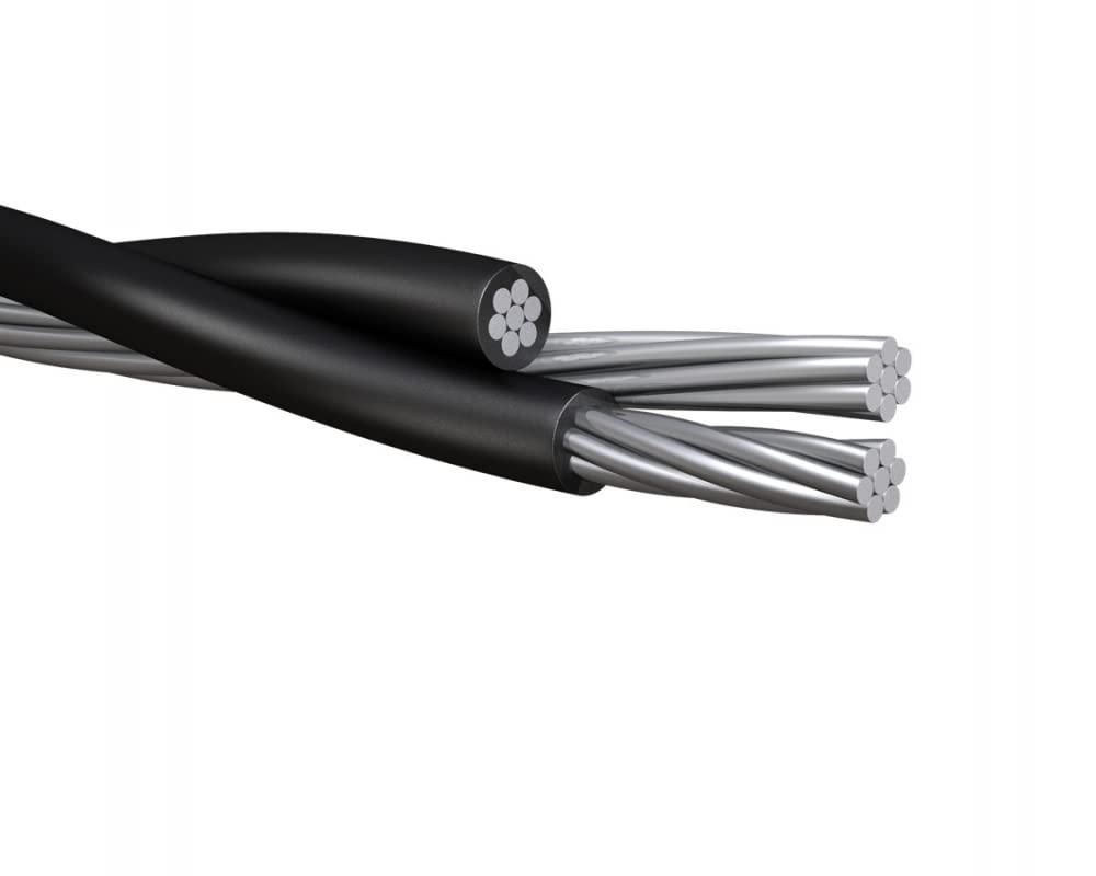 150' Nassau Cockle 2-2-4 Aluminum Triplex Overhead Service Drop Cable B511094